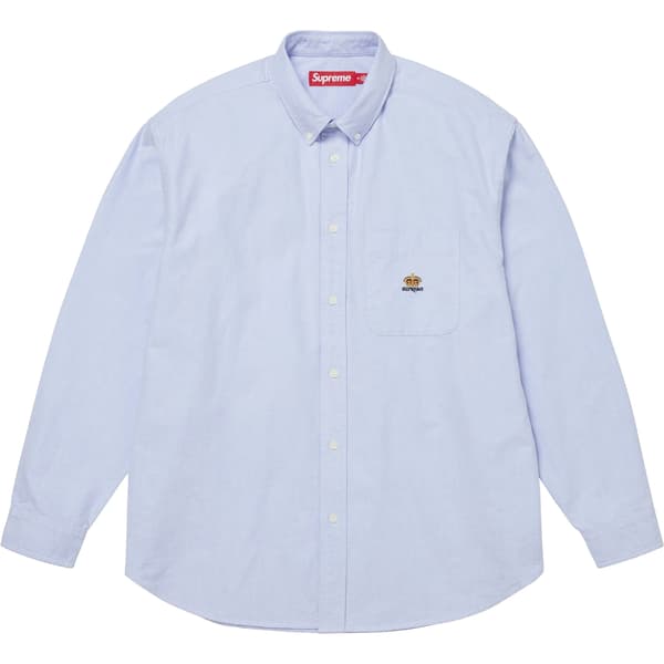 Loose Fit Oxford Shirt - Light Blue (front)
