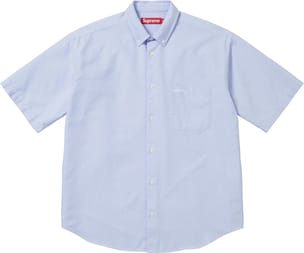 Loose Fit Oxford S/S Shirt Light Blue