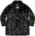 Lynx Faux Fur WINDSTOPPER® Overcoat - Black (front)