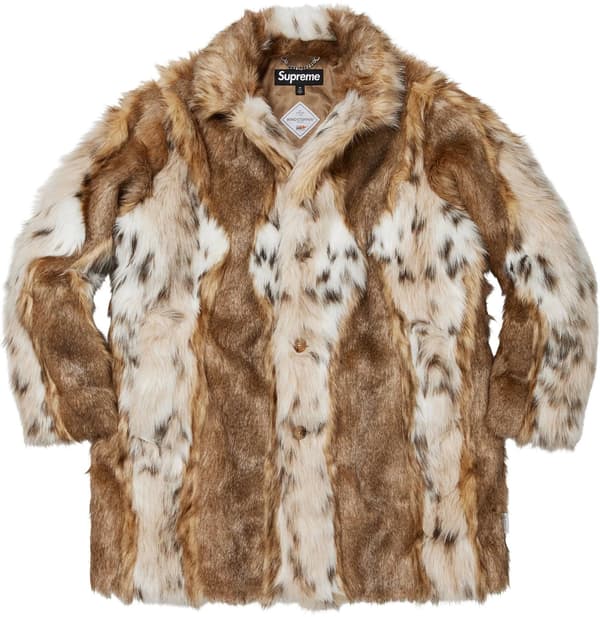 Lynx Faux Fur WINDSTOPPER® Overcoat - Tan (front)