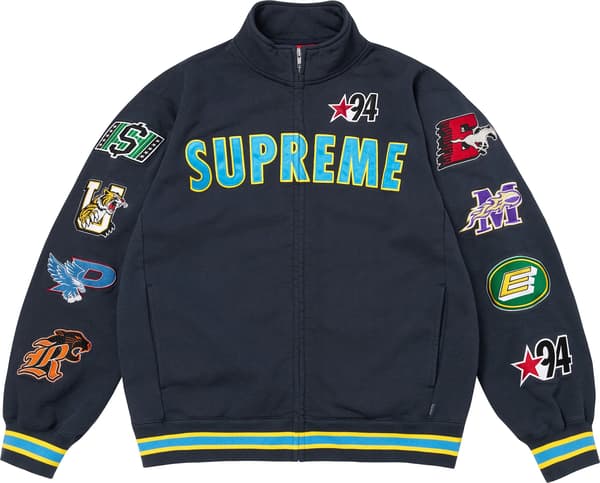 Mascots Zip Up Sweatshirt - Navy (front)
