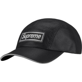 Metallic Mesh Camp Cap Black