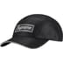 Metallic Mesh Camp Cap - Black (front)