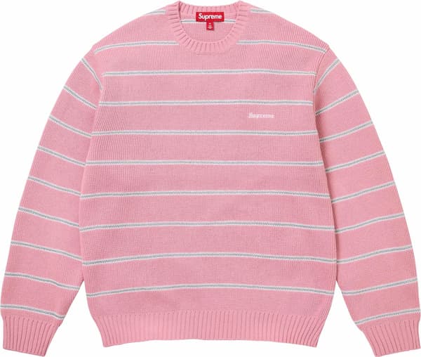 Metallic Stripe Sweater - Pink (front)