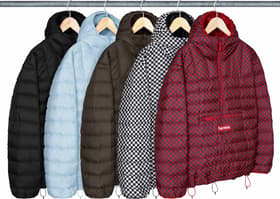 Micro Down Half Zip Hooded Pullover