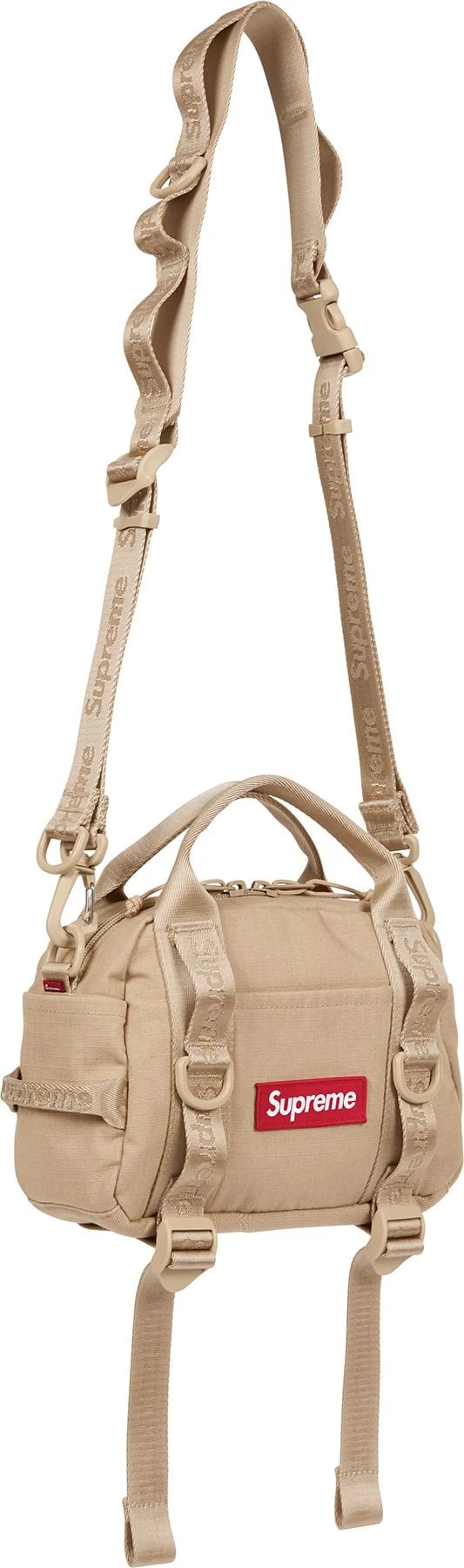 Mini Duffle Bag - Tan (detail)