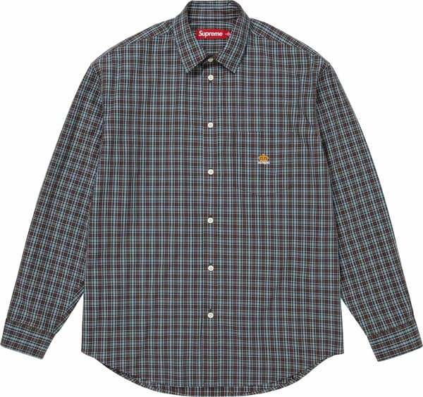 Mini Plaid Shirt - Brown (front)