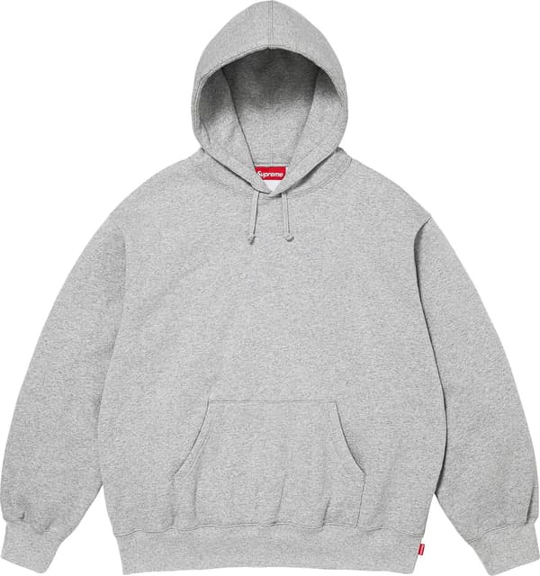 Mirrored Appliqué Hooded Sweatshirt - Heather Grey (front)