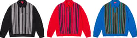Multi Stripe Polo Sweater