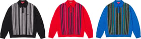Multi Stripe Polo Sweater
