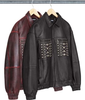 Multi Studded Leather Jacket 
