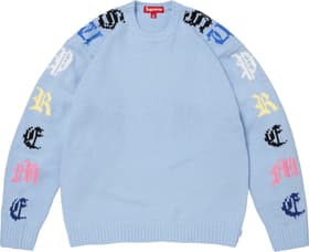 Old English Sleeves Sweater Light Blue