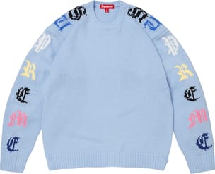 Old English Sleeves Sweater Light Blue