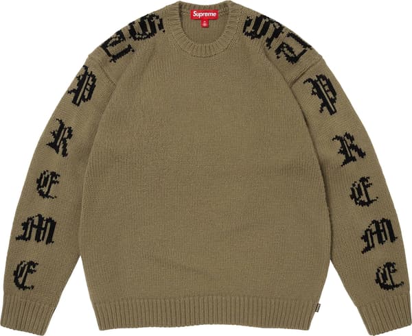 Old English Sleeves Sweater - Olive (front)