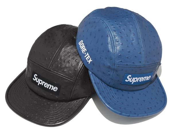 Ostrich Embossed Leather GORE-TEX Camp Cap - Product Image