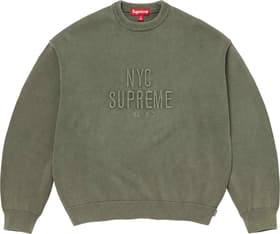 Overdyed Raised Sweater Olive