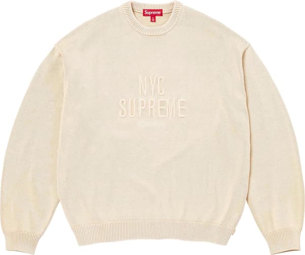 Overdyed Raised Sweater - Stone (front)