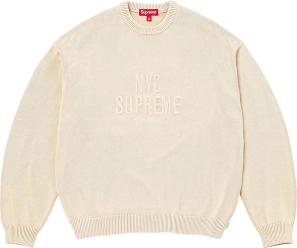 Overdyed Raised Sweater - Stone (front)