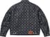 Overprint Jacquard Denim Trucker Jacket - Indigo (detail)