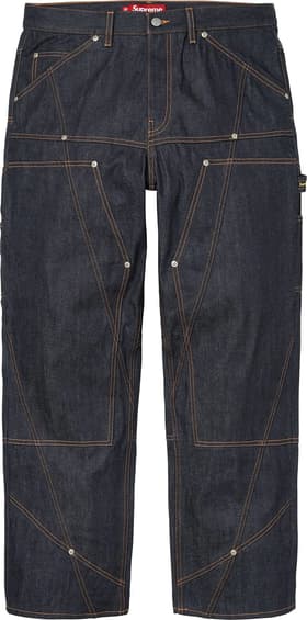 Paneled Double Knee Painter Pant Rigid Indigo
