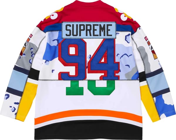 Paneled Hockey Jersey - White (detail)