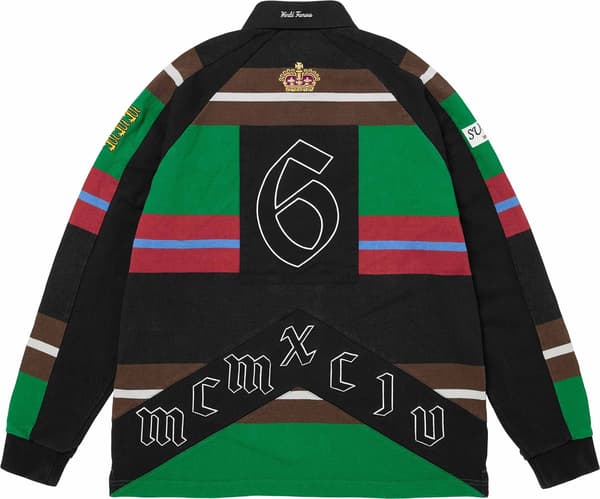 Paneled Rugby - Black (detail)