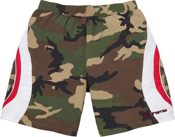 Paneled Water Short - Woodland Camo (front)