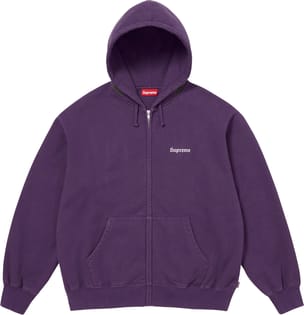 Paris Is Burning Zip Up Hooded Sweatshirt Purple