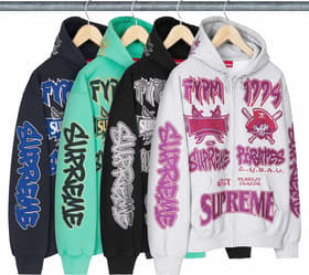 Pirates Zip Up Hooded Sweatshirt