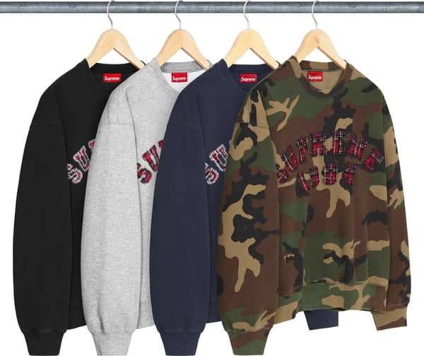 Plaid Arc Crewneck - Group Shot