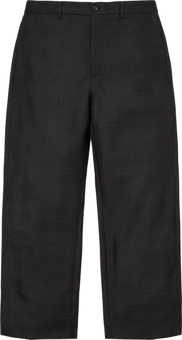 Plaid Wool Suit - Black (detail)