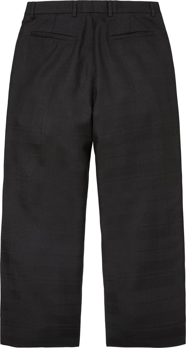 Plaid Wool Suit - Black (detail)