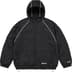 Polartec® Reversible Hooded Track Jacket - Black (front)