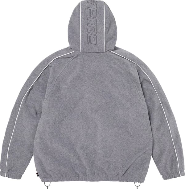 Polartec® Reversible Hooded Track Jacket - Navy (detail)