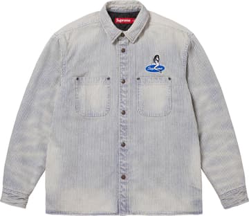 Quilted Lined Denim Snap Shirt