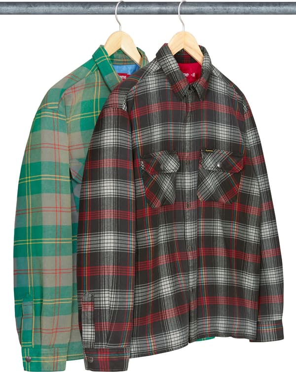 Quilted Lined Flannel Snap Shirt - Group Shot