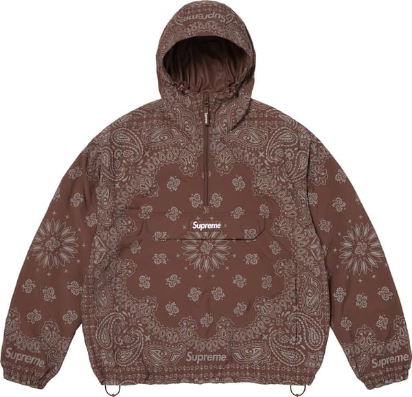 Reflective Bandana Anorak - Brown (front)