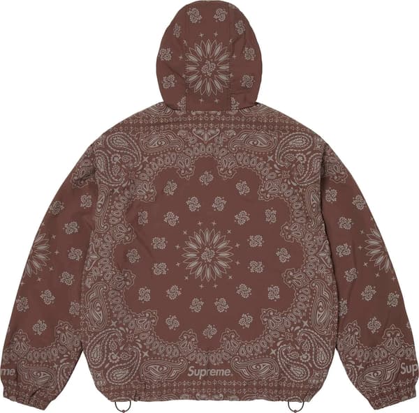 Reflective Bandana Anorak - Brown (detail)