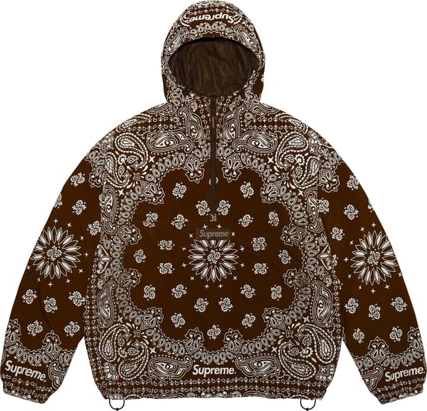 Reflective Bandana Anorak - Brown (detail)