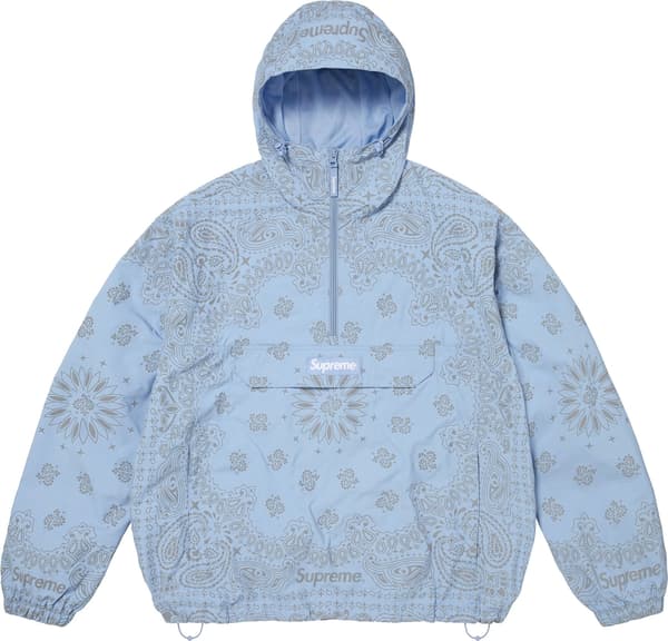 Reflective Bandana Anorak - Light Blue (front)