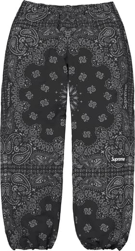 Reflective Bandana Track Pant Black