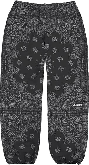 Reflective Bandana Track Pant Black