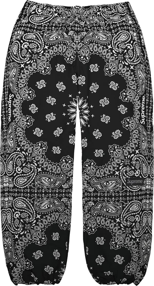 Reflective Bandana Track Pant - Black (detail)