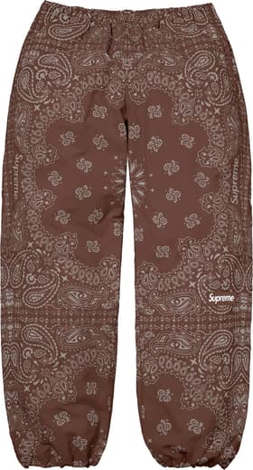 Reflective Bandana Track Pant Brown