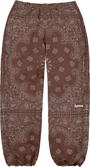 Reflective Bandana Track Pant Brown