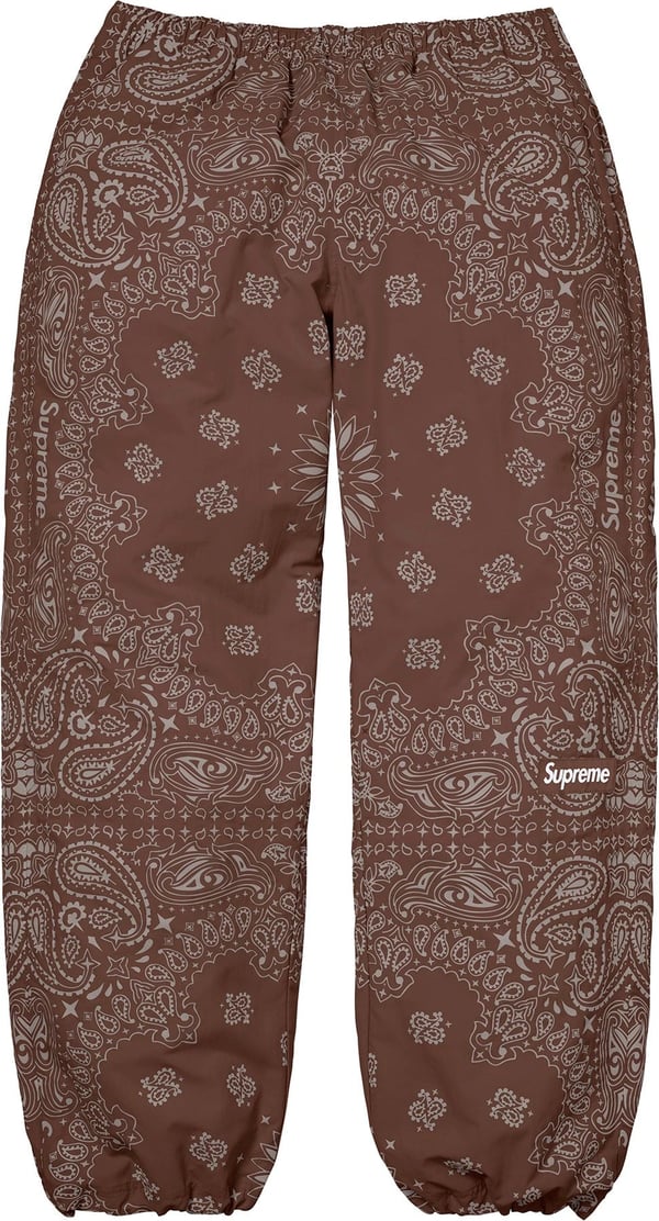 Reflective Bandana Track Pant - Brown (front)