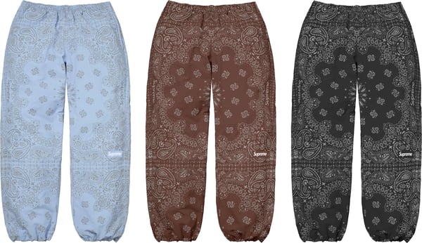 Reflective Bandana Track Pant - Black (detail)