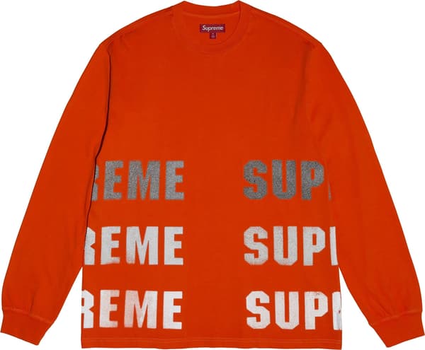 Reflective L/S Top - Orange (detail)