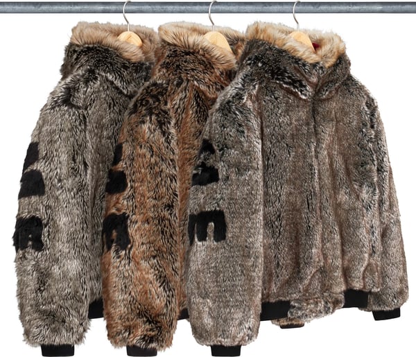 Reversible Faux Fur Hooded Work Jacket - Group Shot
