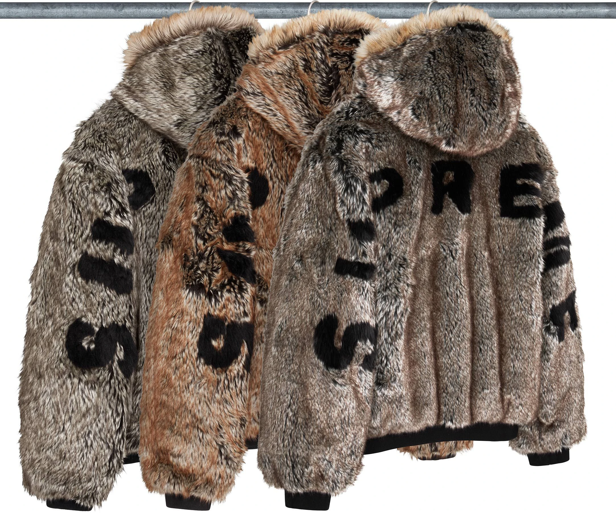 Reversible Faux Fur Hooded Work Jacket colorway 3